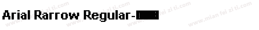 Arial Rarrow Regular字体转换